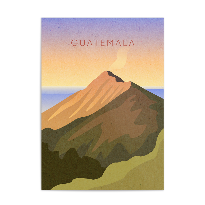 Guatemala Minimal Travel Poster