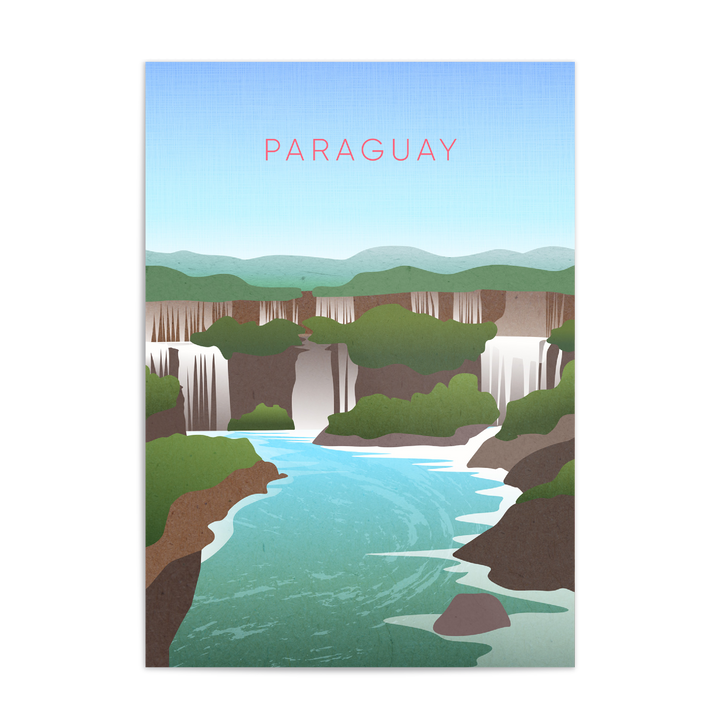 Paraguay Minimal Travel Poster