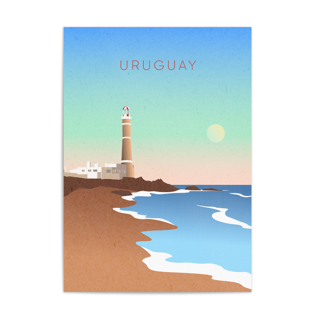 Uruguay Minimal Travel Poster