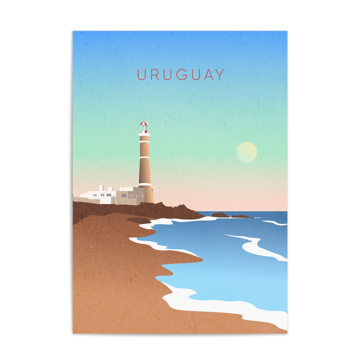 Uruguay Minimal Travel Poster