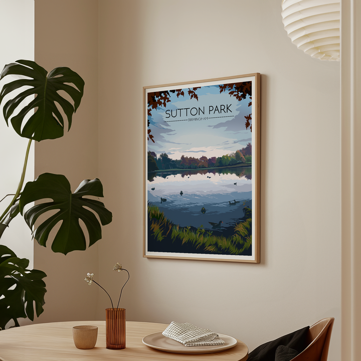 Sutton Park Birmingham Travel Poster