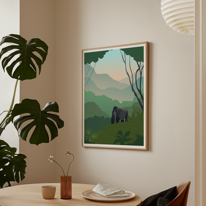 Uganda Safari Themed Nursery Print