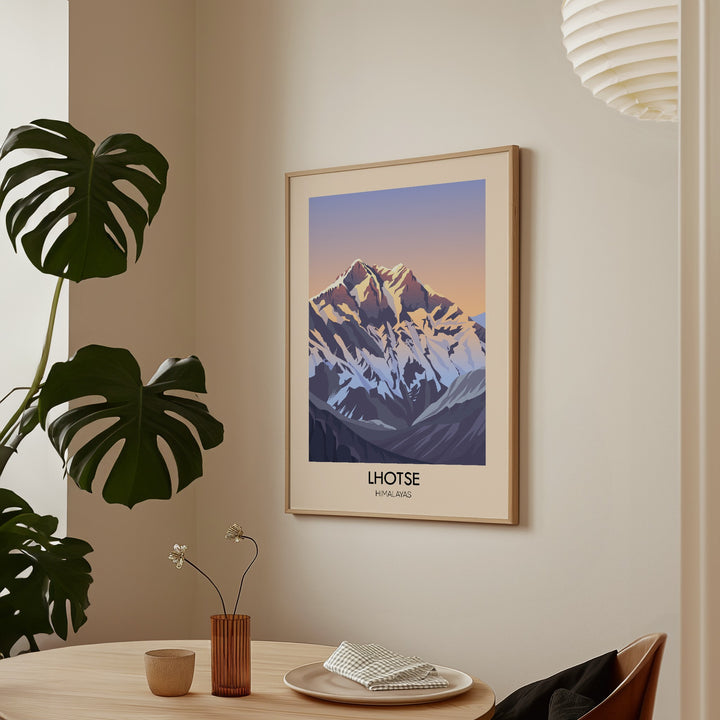 Lhotse Mountain Himalayas Poster