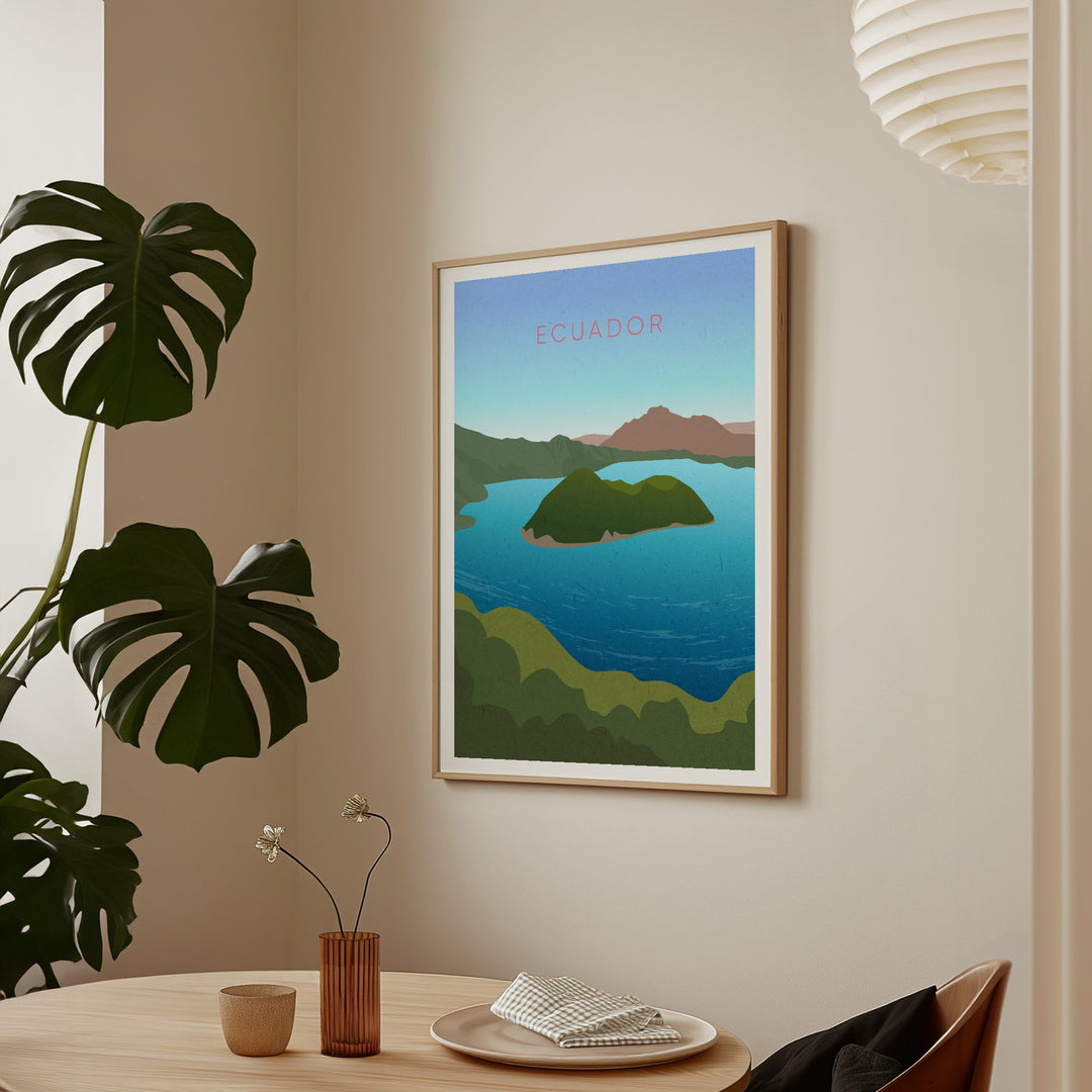 Ecuador Minimal Travel Poster