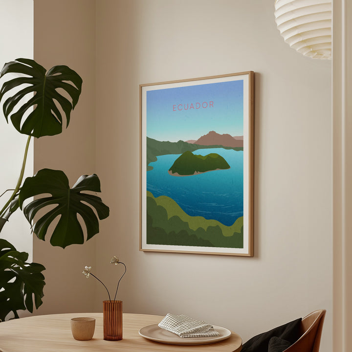 Ecuador Minimal Travel Poster