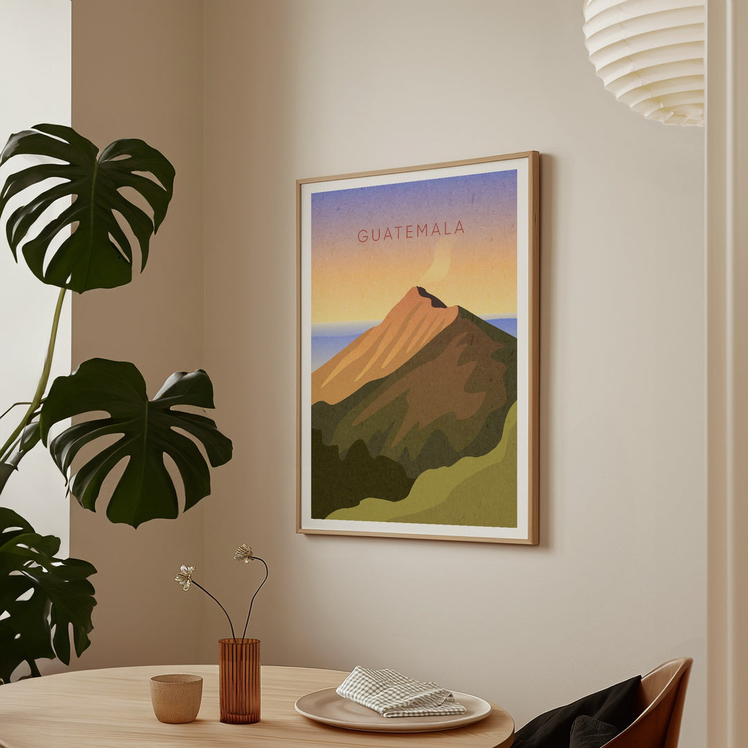 Guatemala Minimal Travel Poster