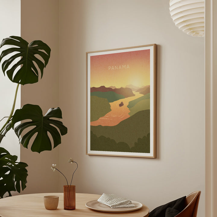 Panama Minimal Travel Poster