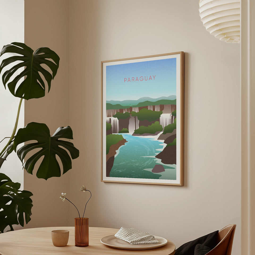 Paraguay Minimal Travel Poster