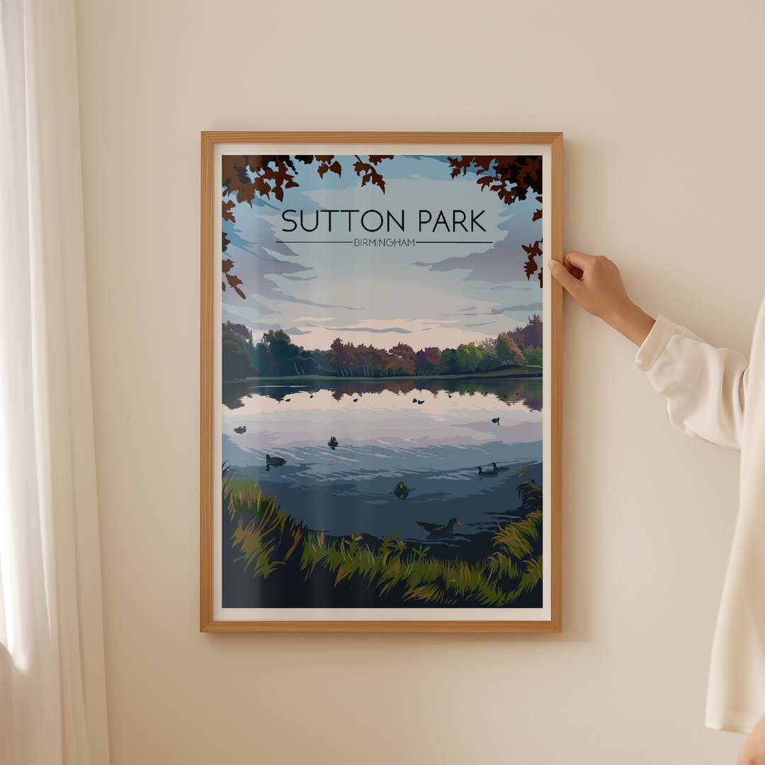Sutton Park Birmingham Travel Poster