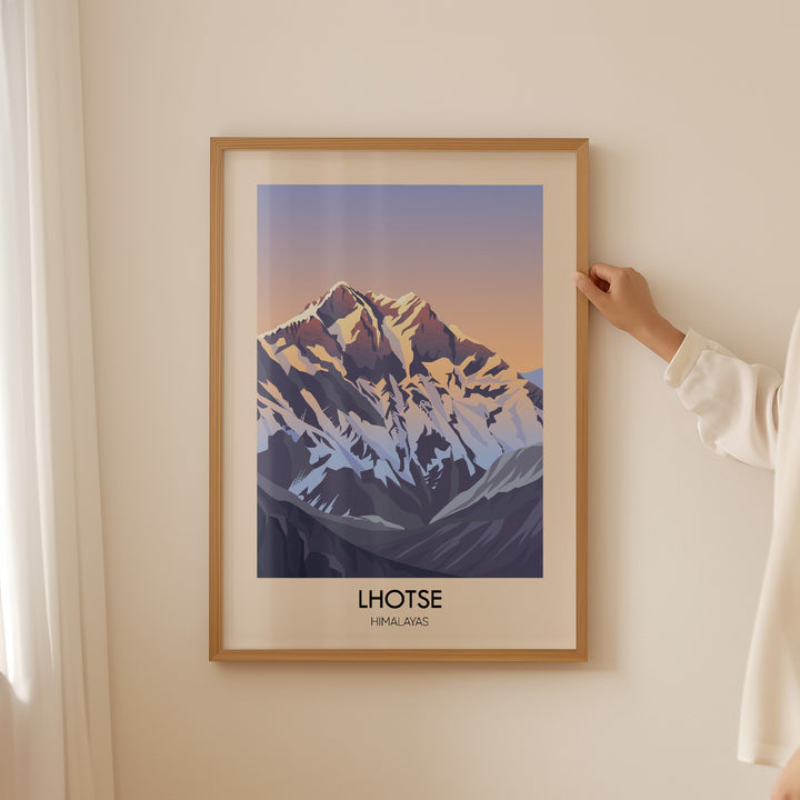Lhotse Mountain Himalayas Poster
