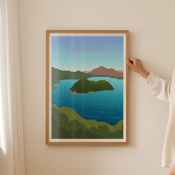 Ecuador Minimal Travel Poster