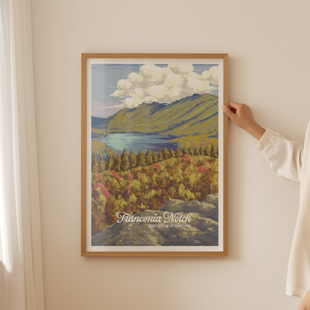 Franconia Notch State Park Travel Poster