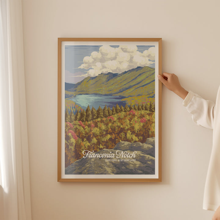 Franconia Notch State Park Travel Poster