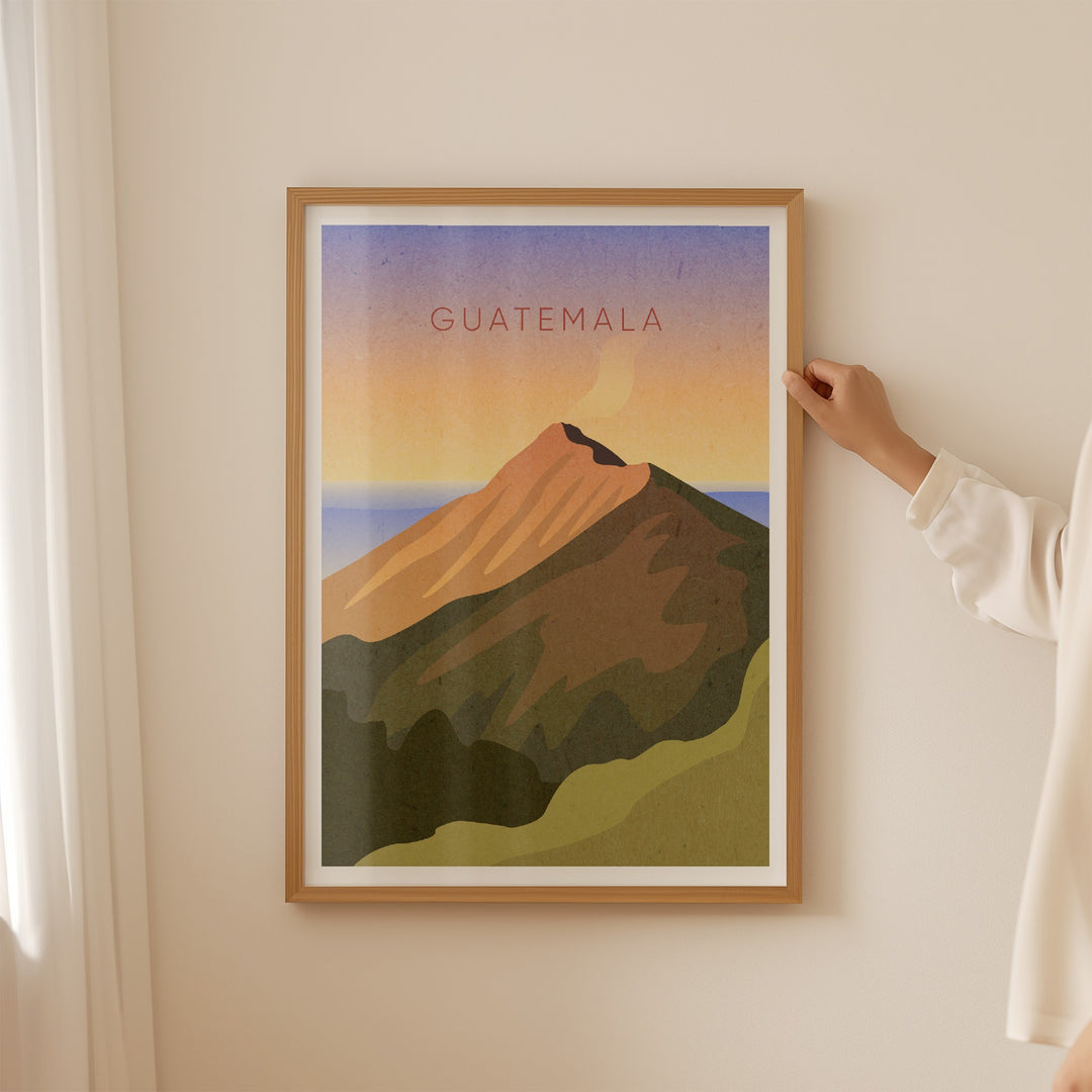 Guatemala Minimal Travel Poster