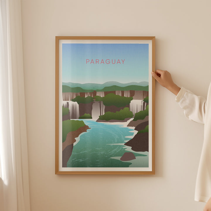 Paraguay Minimal Travel Poster