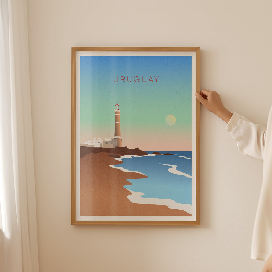 Uruguay Minimal Travel Poster