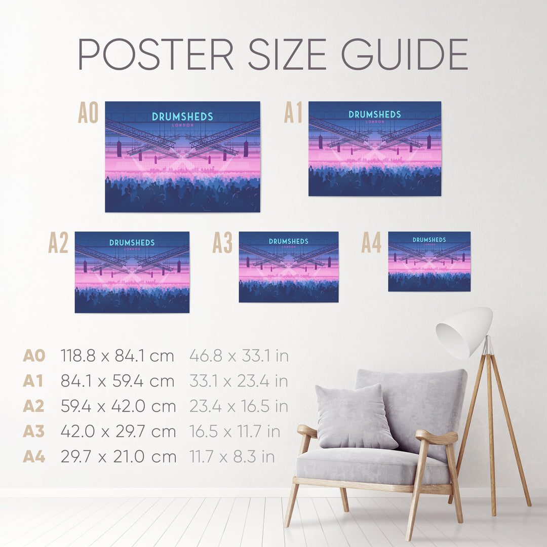 Drumsheds London Nightclub Poster