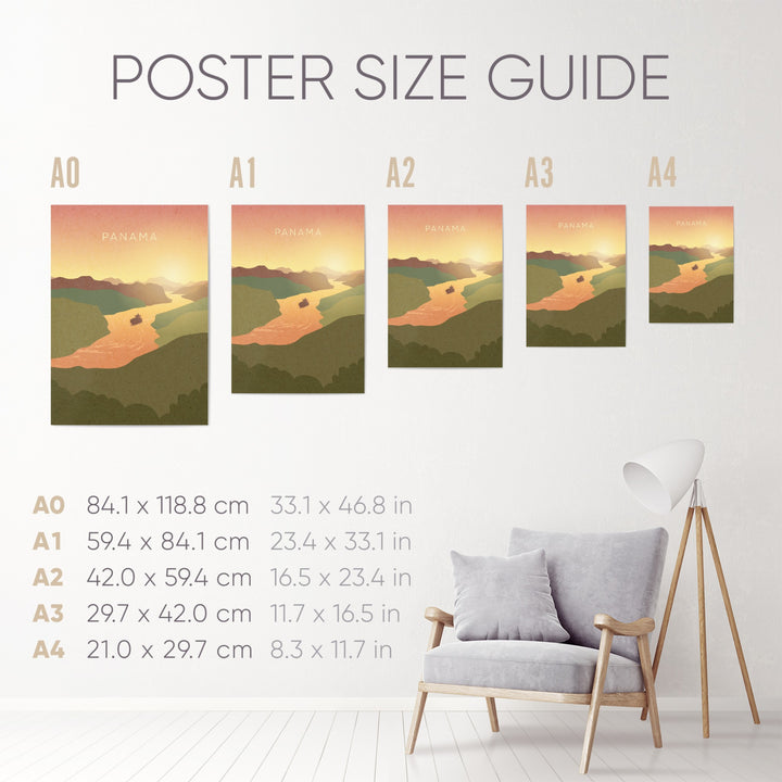 Panama Minimal Travel Poster