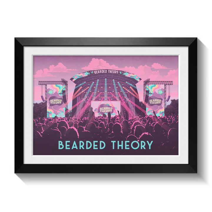 Bearded Theory Festival Carlton Park Derbyshire Poster