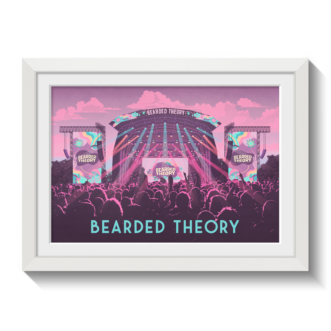 Bearded Theory Festival Carlton Park Derbyshire Poster