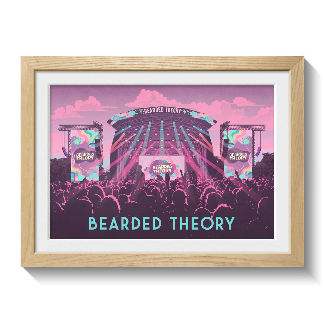 Bearded Theory Festival Carlton Park Derbyshire Poster