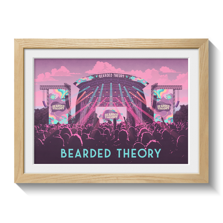 Bearded Theory Festival Carlton Park Derbyshire Poster