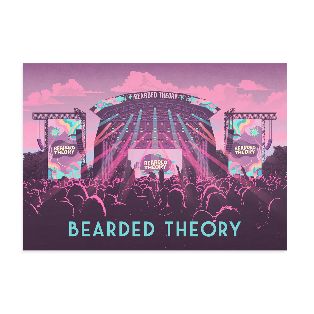 Bearded Theory Festival Carlton Park Derbyshire Poster