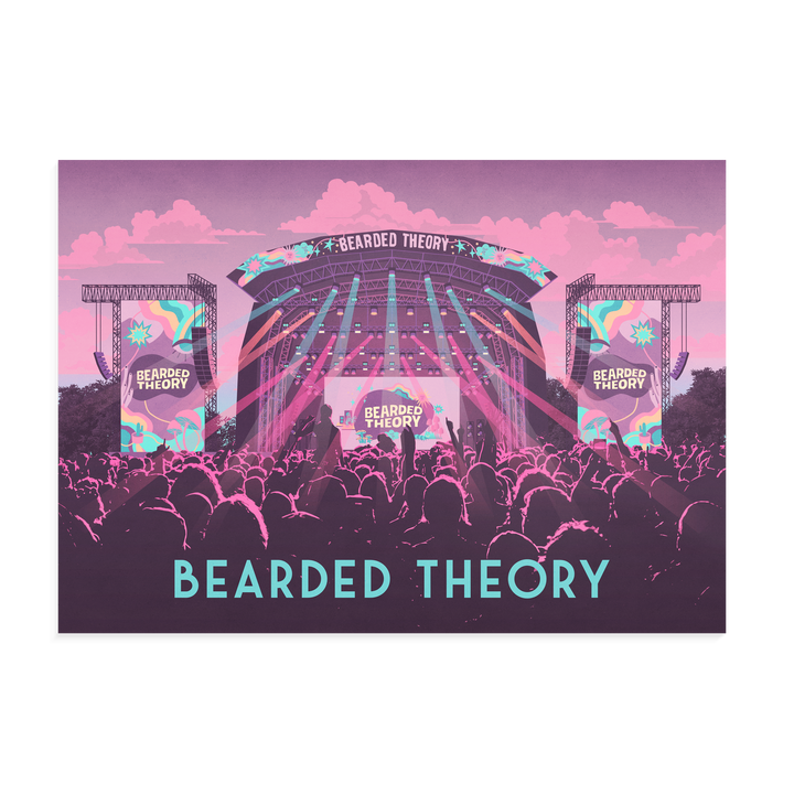 Bearded Theory Festival Carlton Park Derbyshire Poster