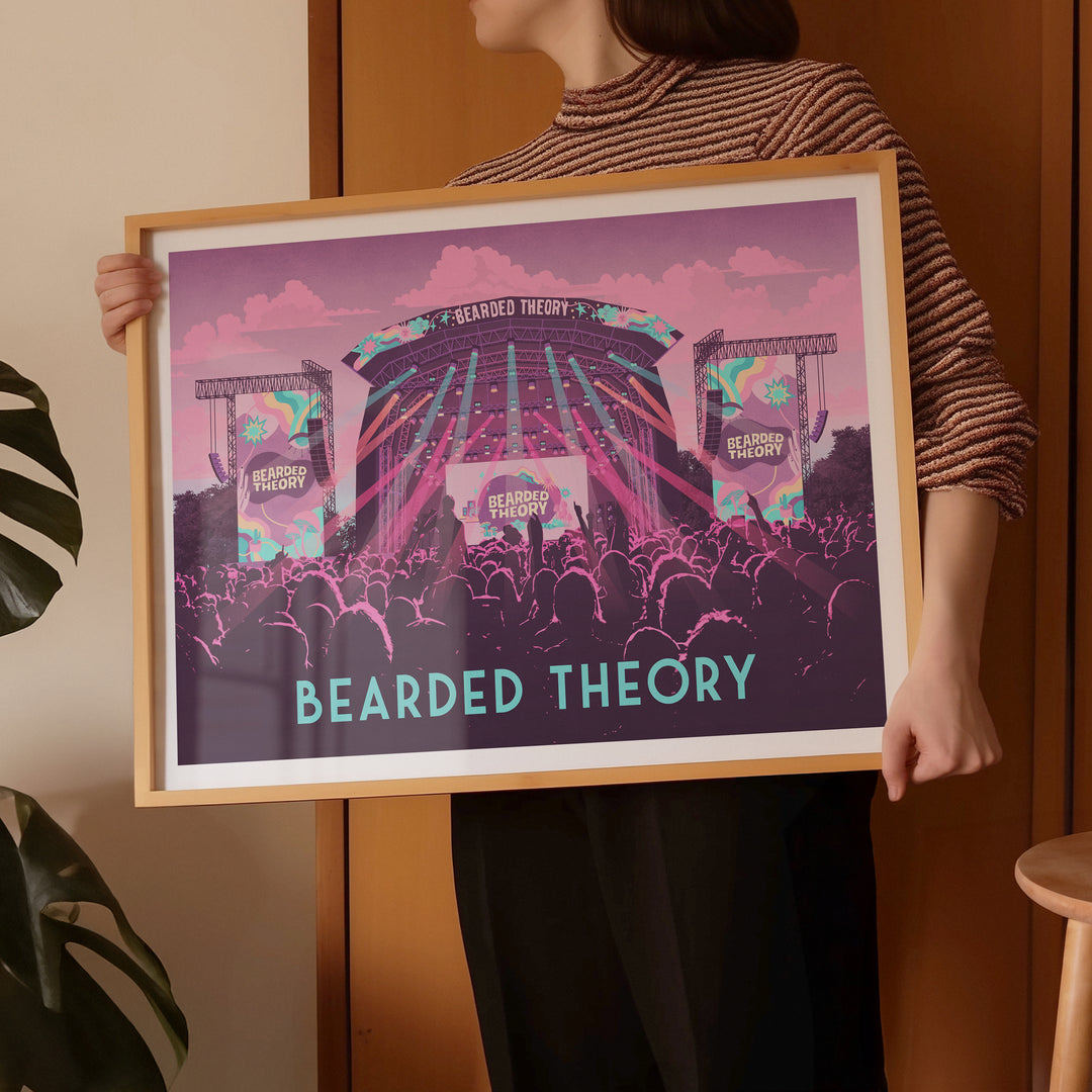 Bearded Theory Festival Carlton Park Derbyshire Poster