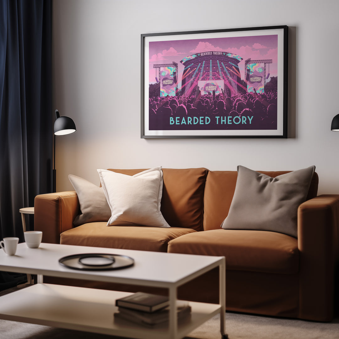 Bearded Theory Festival Carlton Park Derbyshire Poster