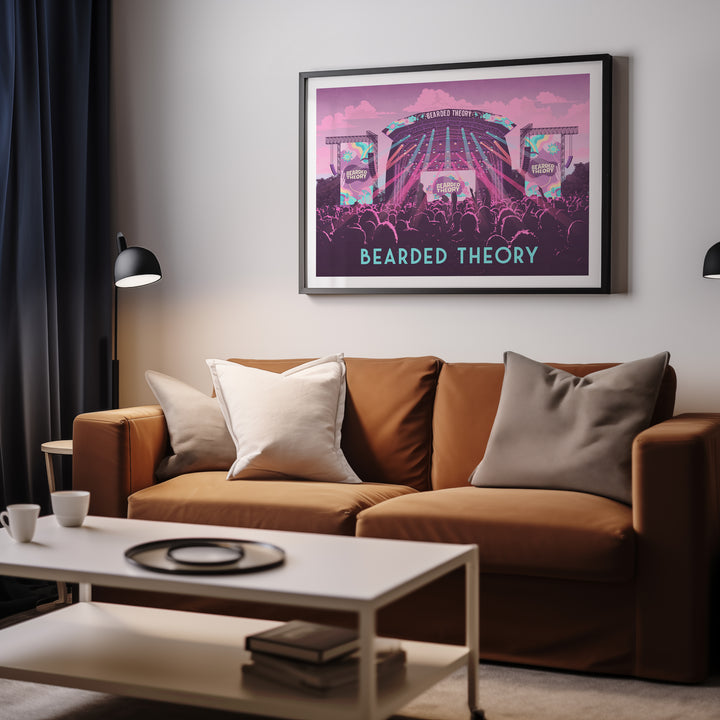 Bearded Theory Festival Carlton Park Derbyshire Poster