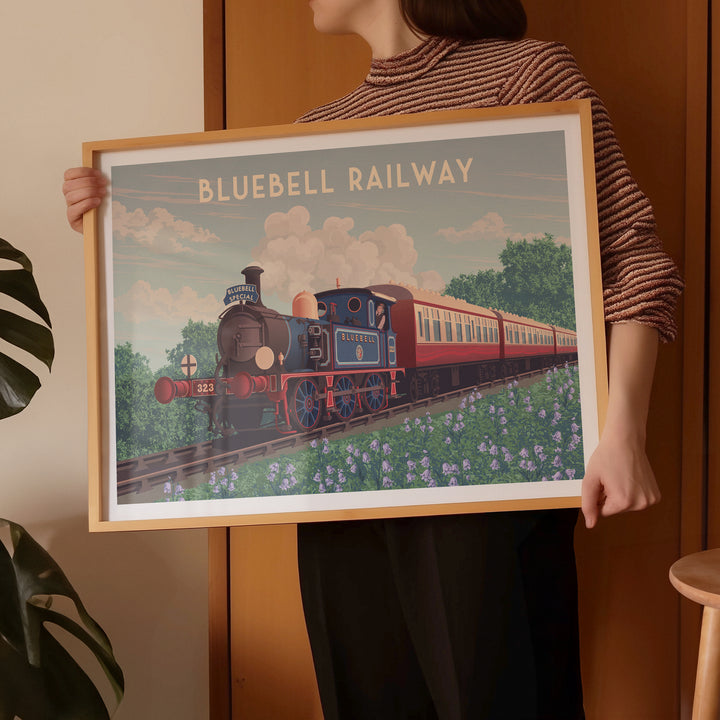 Bluebell Railway West Sussex Travel Poster