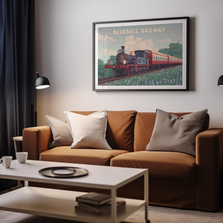 Bluebell Railway West Sussex Travel Poster