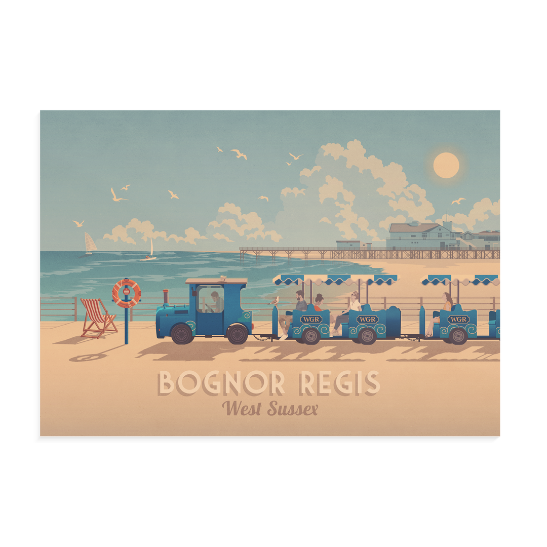 Bognor Regis West Sussex Travel Poster