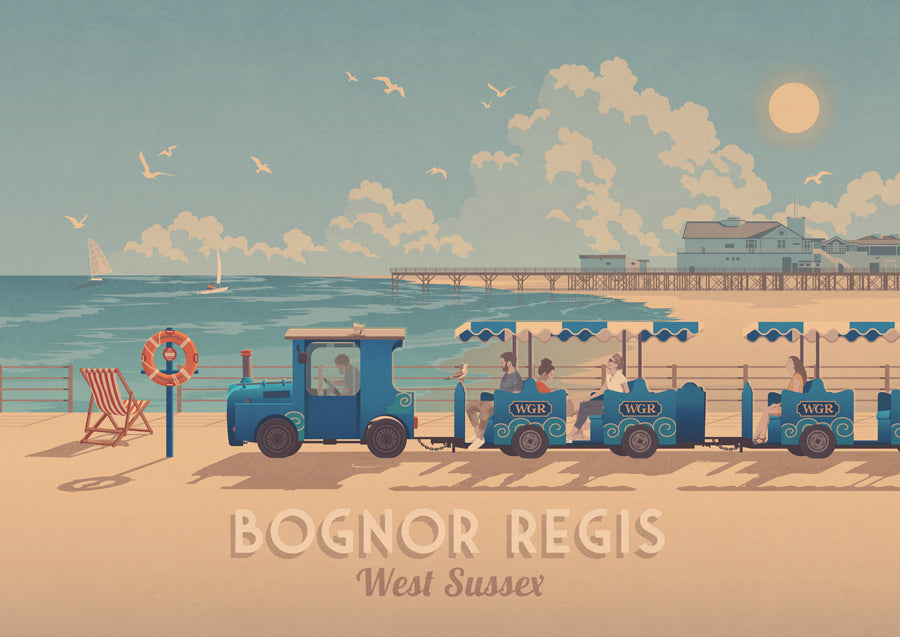 Bognor Regis West Sussex Travel Poster