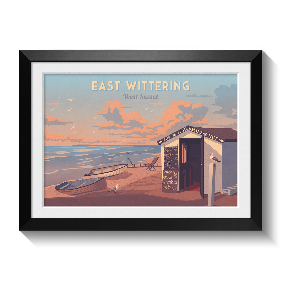 East Wittering West Sussex Travel Poster