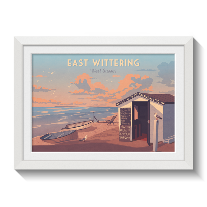 East Wittering West Sussex Travel Poster