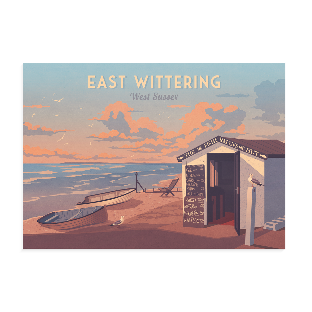 East Wittering West Sussex Travel Poster