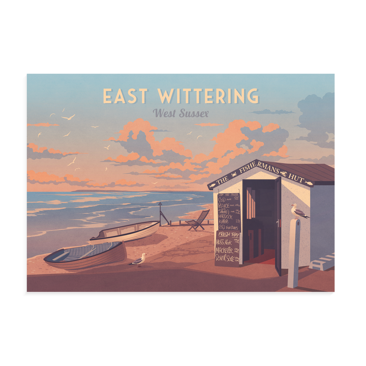 East Wittering West Sussex Travel Poster