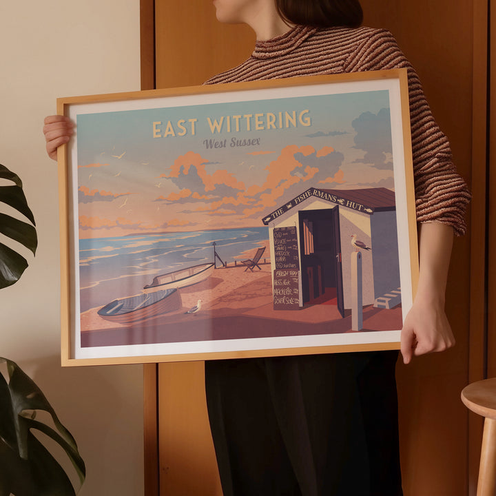 East Wittering West Sussex Travel Poster