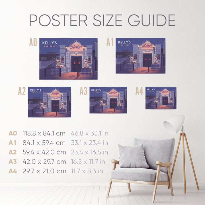 Kelly's Nightclub Portrush Lush Poster