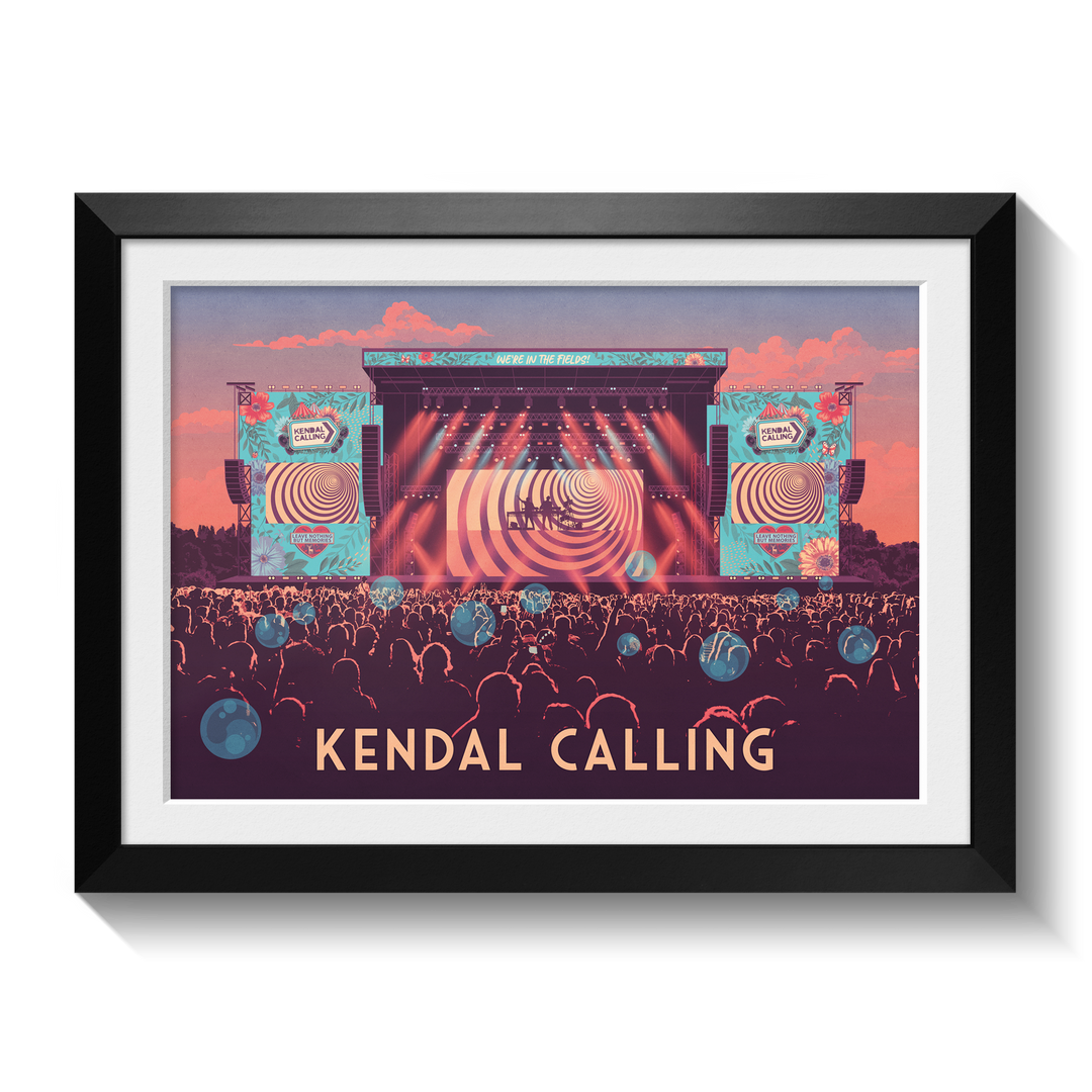 Kendall Calling Festival Lake District Cumbria Travel Poster