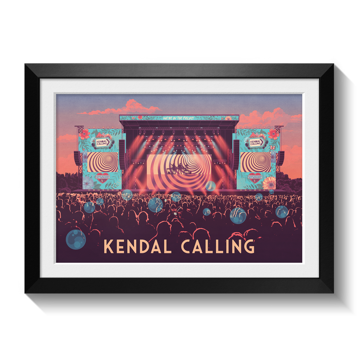 Kendall Calling Festival Lake District Cumbria Travel Poster