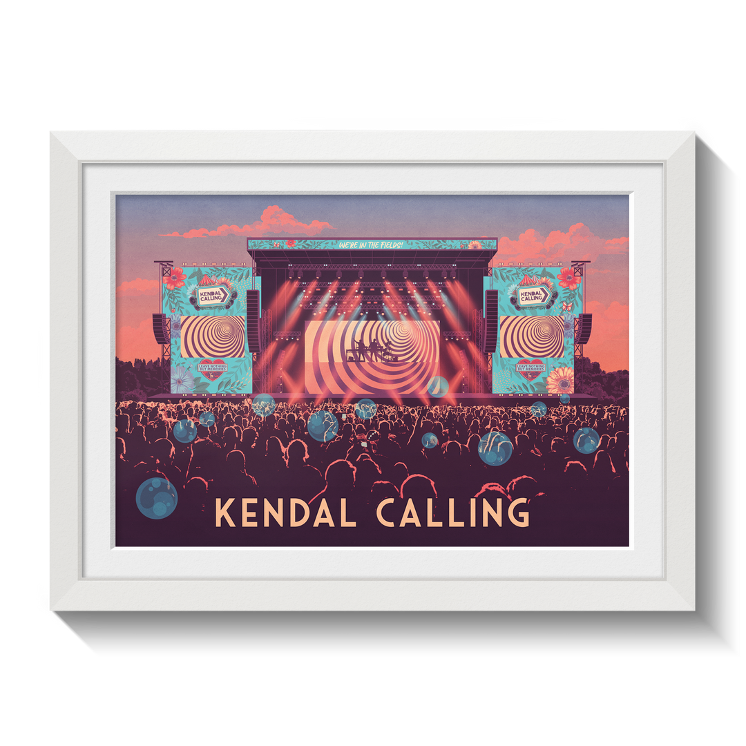 Kendall Calling Festival Lake District Cumbria Travel Poster