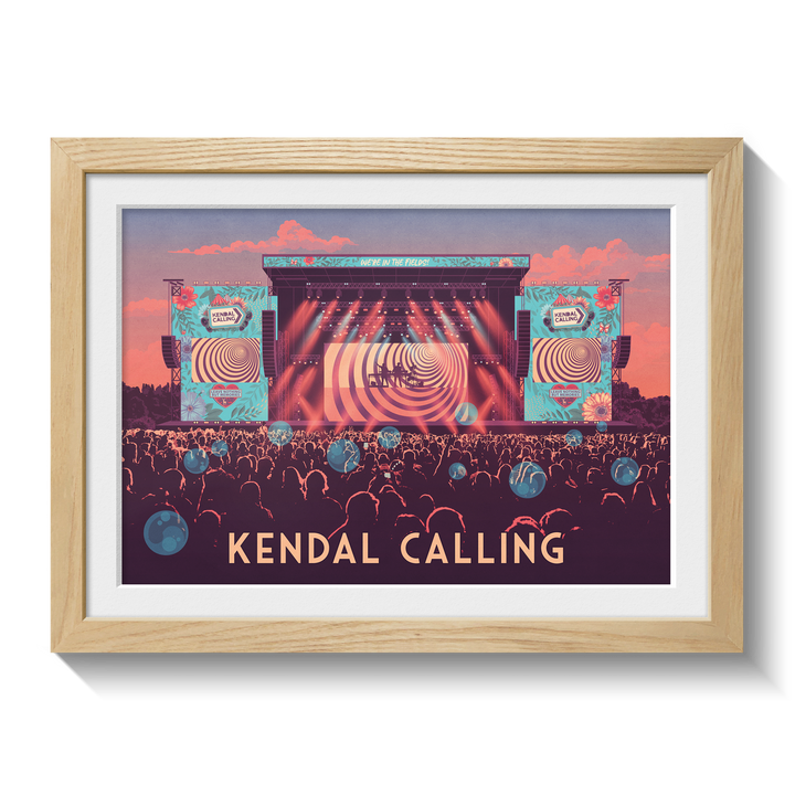 Kendall Calling Festival Lake District Cumbria Travel Poster