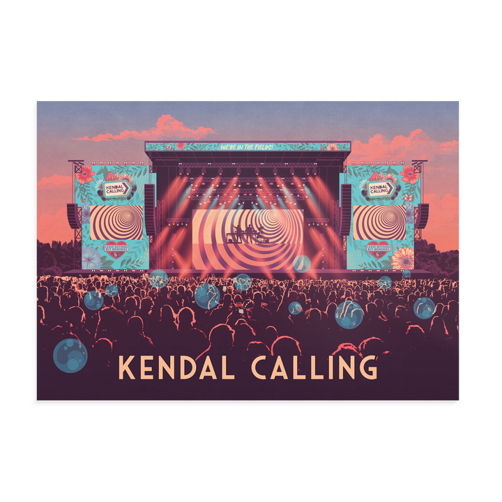 Kendall Calling Festival Lake District Cumbria Travel Poster