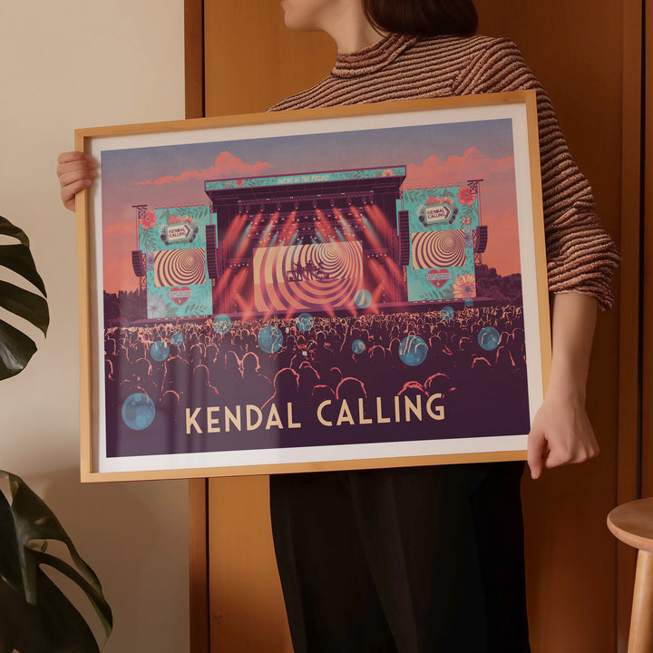 Kendall Calling Festival Lake District Cumbria Travel Poster