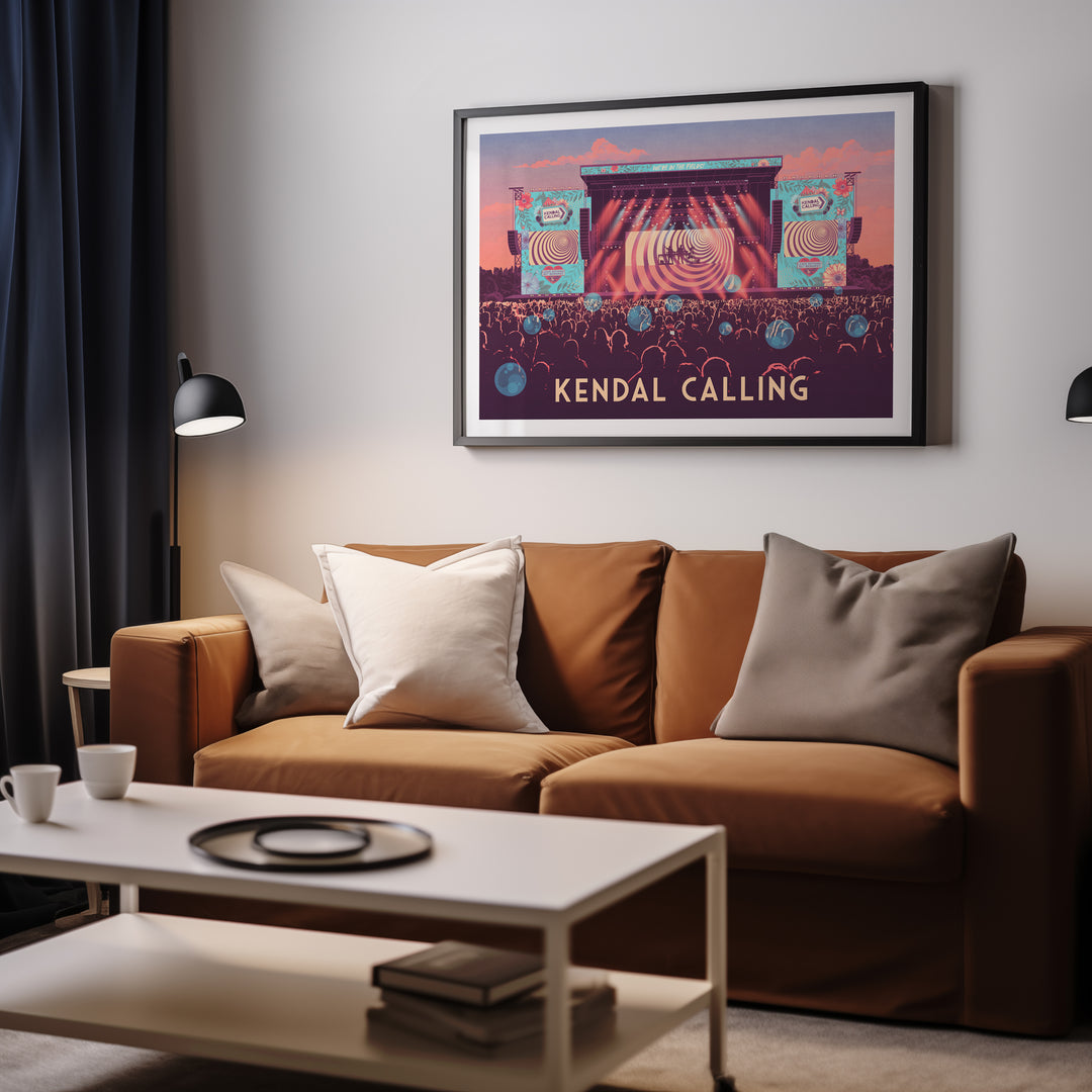 Kendall Calling Festival Lake District Cumbria Travel Poster