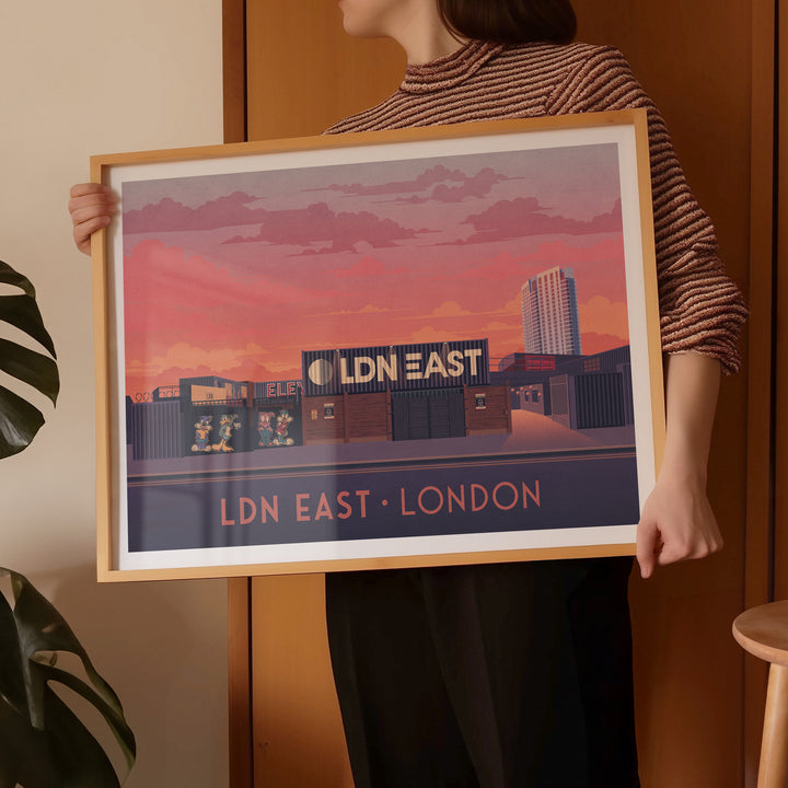 LDN East London Travel Poster