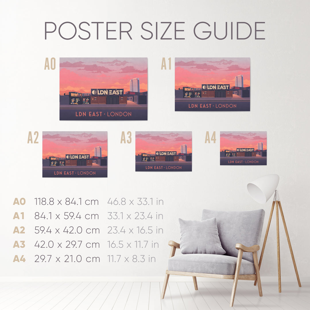 LDN East London Travel Poster